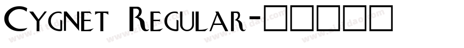 Cygnet Regular字体转换